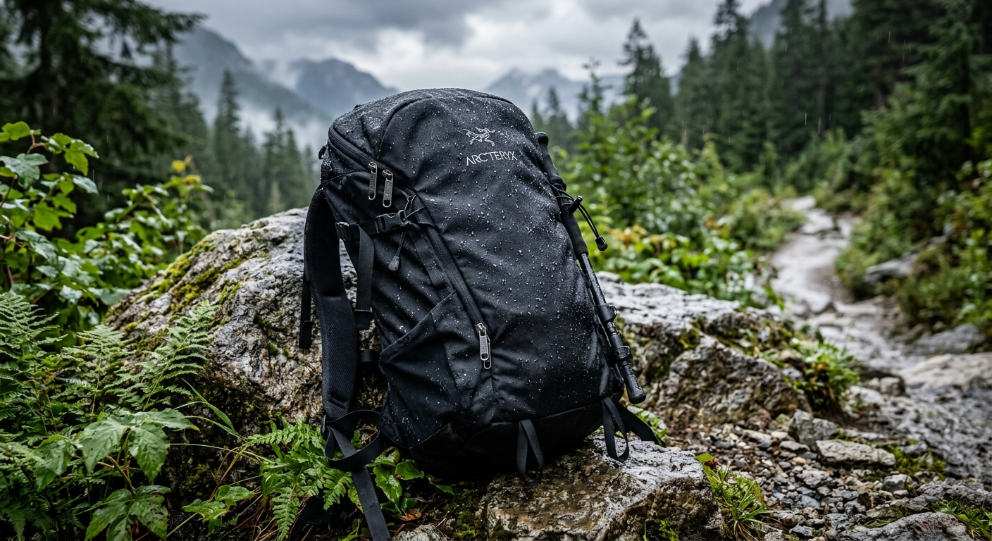 Arc'teryx Brize 25 with rain droplets
