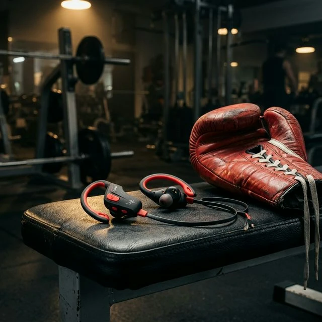 Beats Powerbeats Pro 2 on a gym bench ready for a workout
