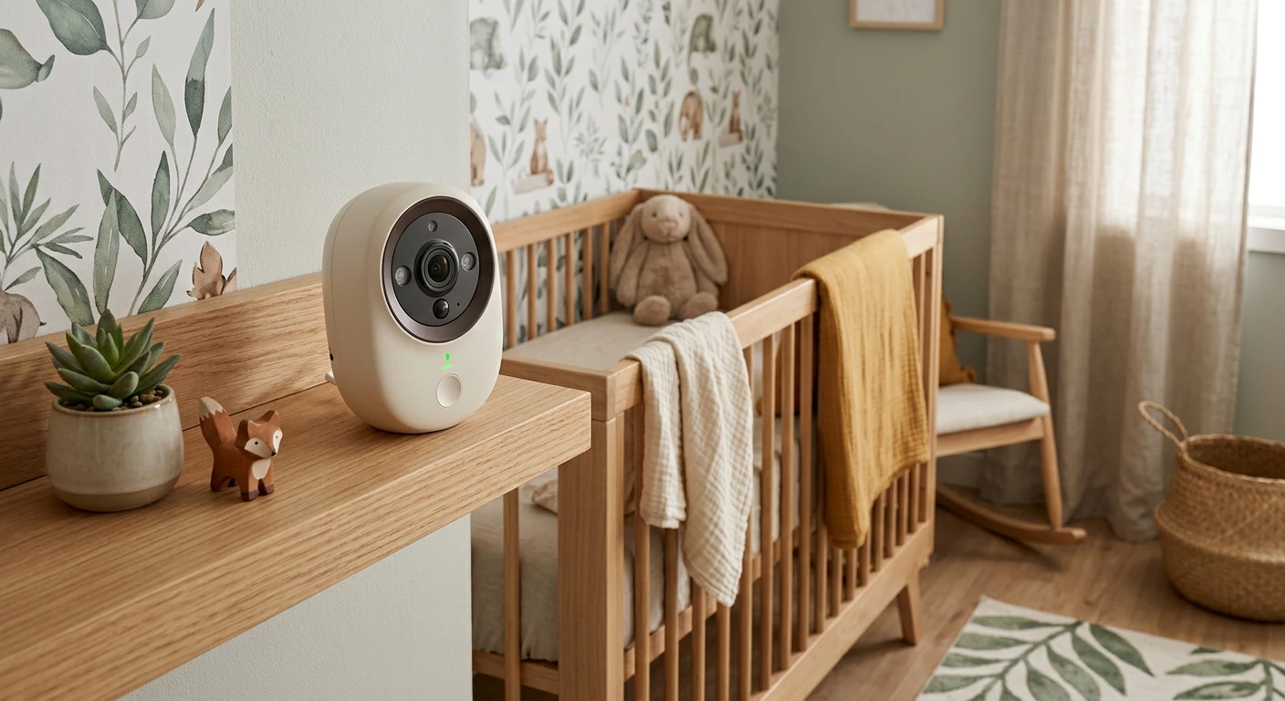 EcoGuardian monitor in a natural-themed nursery
