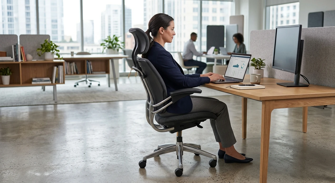 Humanscale Freedom chair in a stylish modern office