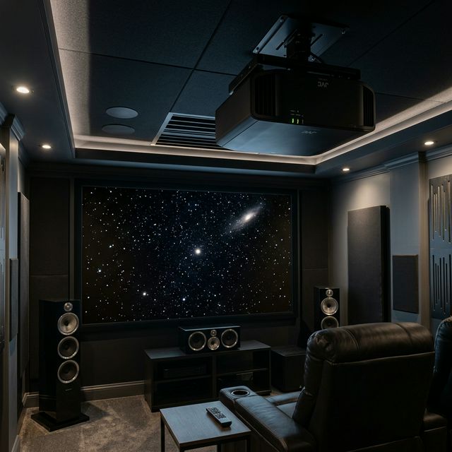 JVC DLA-NX5 installed in a high-end home theater