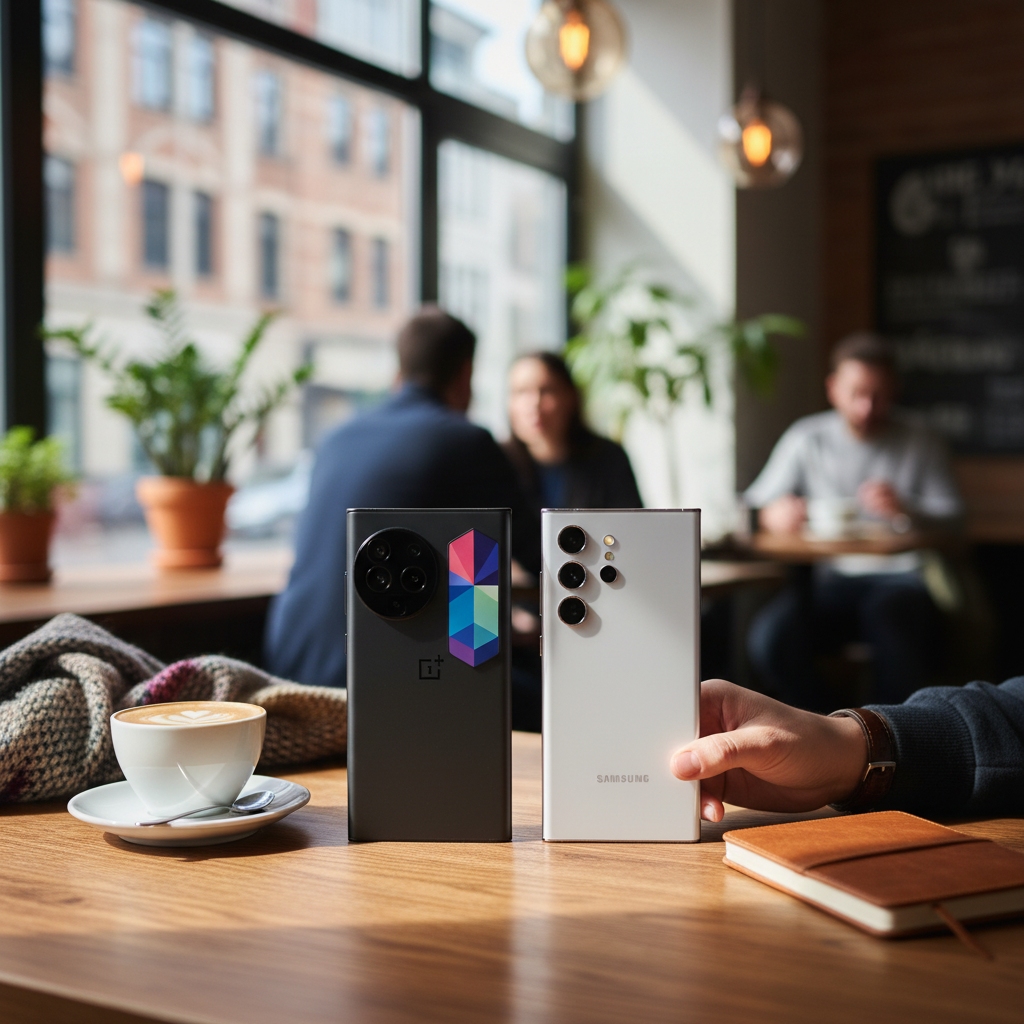 OnePlus 14 Pro and Samsung Galaxy S26 side-by-side comparison