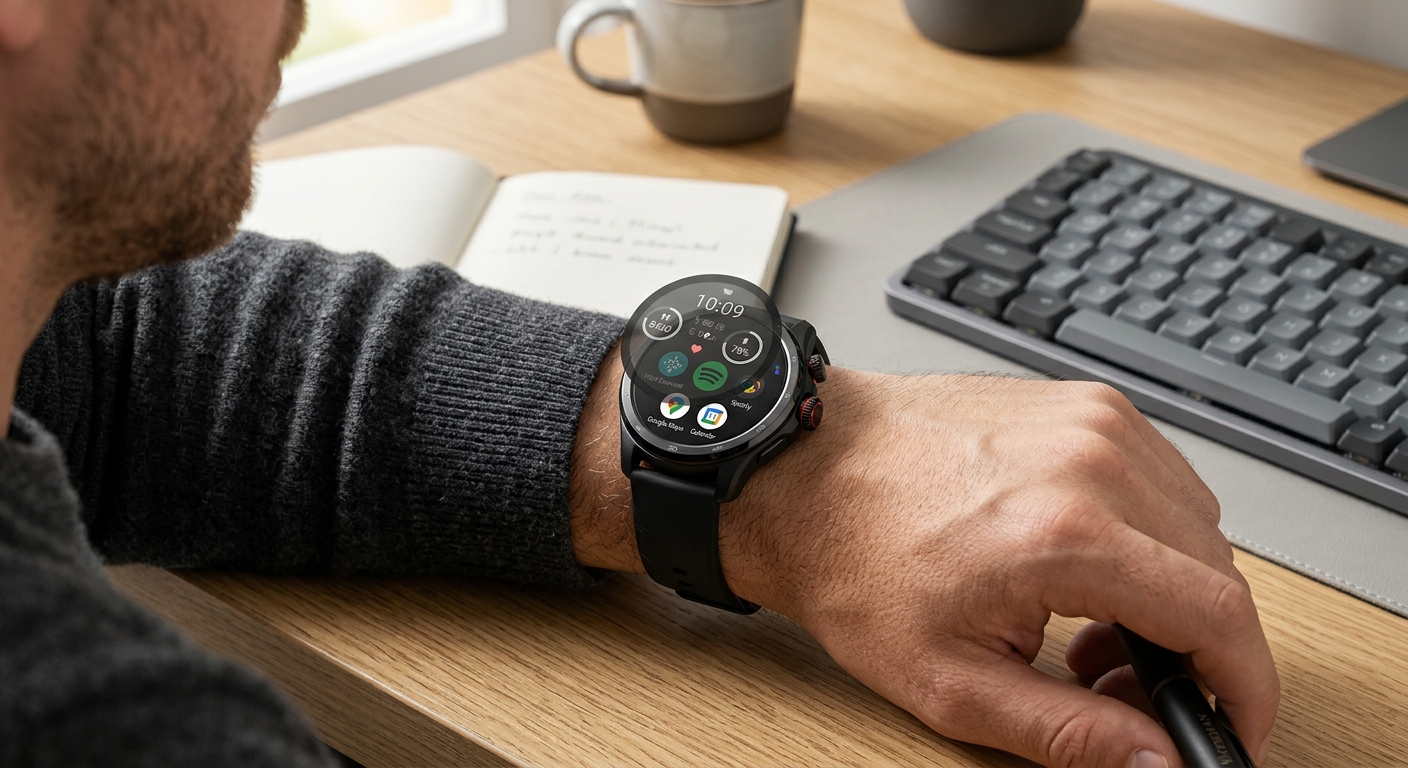 TicWatch Pro 5 displaying dual screen technology