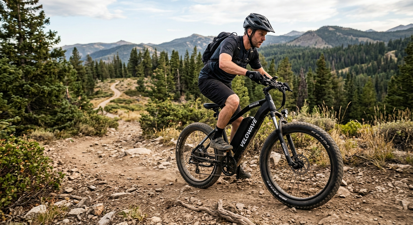 Velowave Ranger on a rugged trail