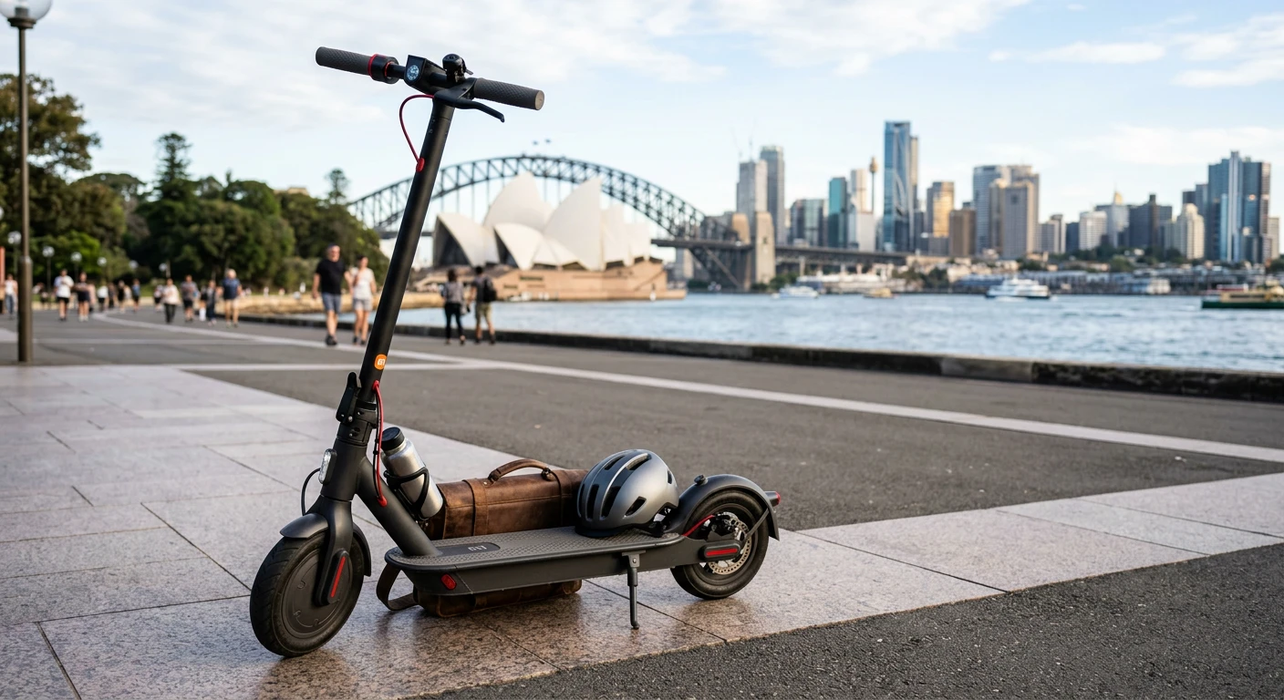 Xiaomi Mi Electric Scooter Pro 3 with city skyline in background